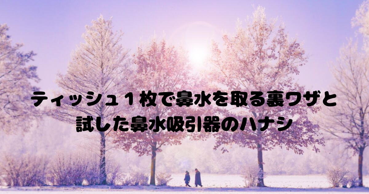 鼻水吸引器って効果ある 暴れる我が子に今まで試したものの種類と ティッシュ１枚で鼻水を取る裏ワザ